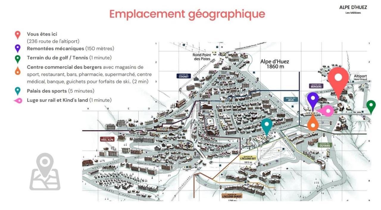 Pieds Des Pistes - Parking Couvert - Plein Sud Alpe d'Huez Εξωτερικό φωτογραφία